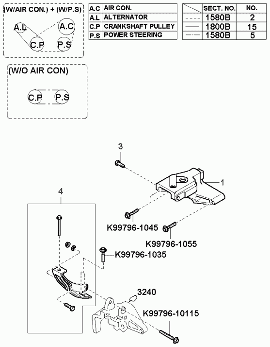 Honda 0K9AC15907 - Поликлиновой ремень autospares.lv