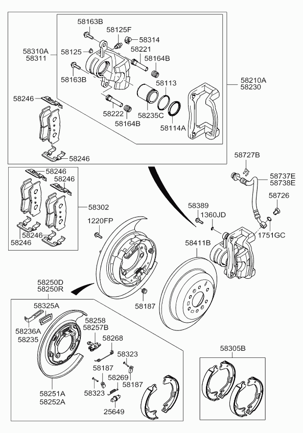 Hyundai 583112PA70 - Тормозной суппорт autospares.lv