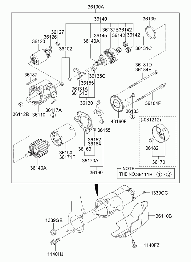 Hyundai 36150-37300 - Armature assy autospares.lv