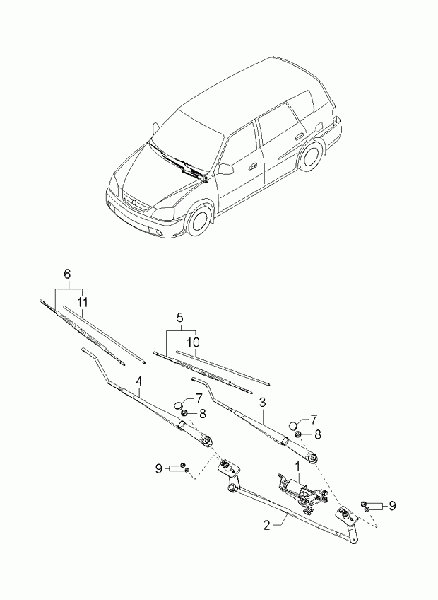 Hyundai 0K55267330 - Щетка стеклоочистителя autospares.lv