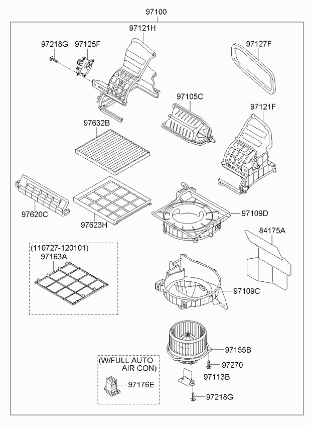 Hyundai 976174L000 - Фильтр воздуха в салоне autospares.lv