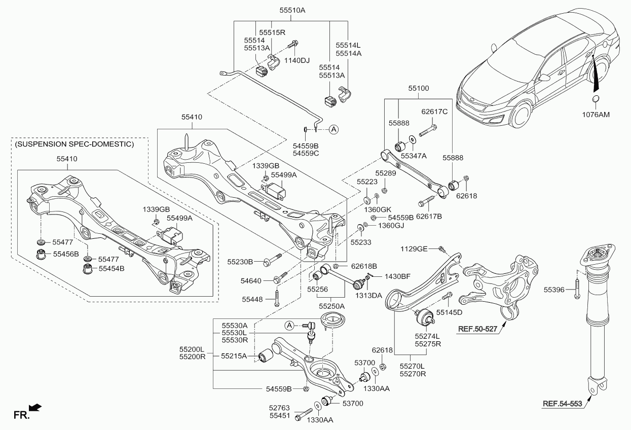 Hyundai 55250-3R000 - Рычаг подвески колеса autospares.lv