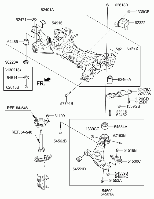 KIA 54500-2P200 - Рычаг подвески колеса autospares.lv