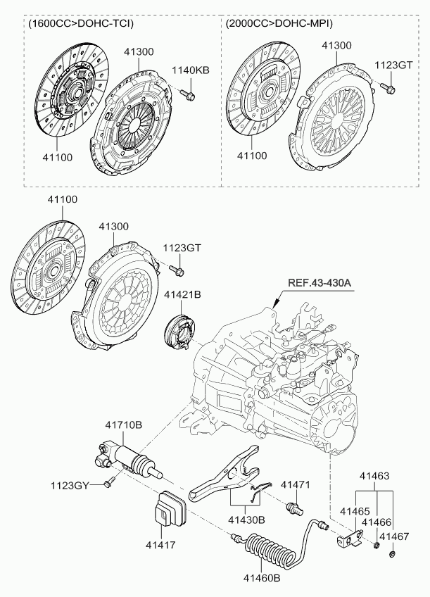 Hyundai 41300-23560 - Нажимной диск сцепления autospares.lv