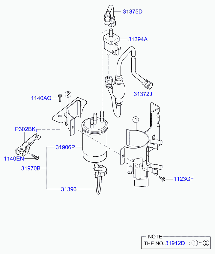 Buessing 0K52A23570A - Топливный фильтр autospares.lv