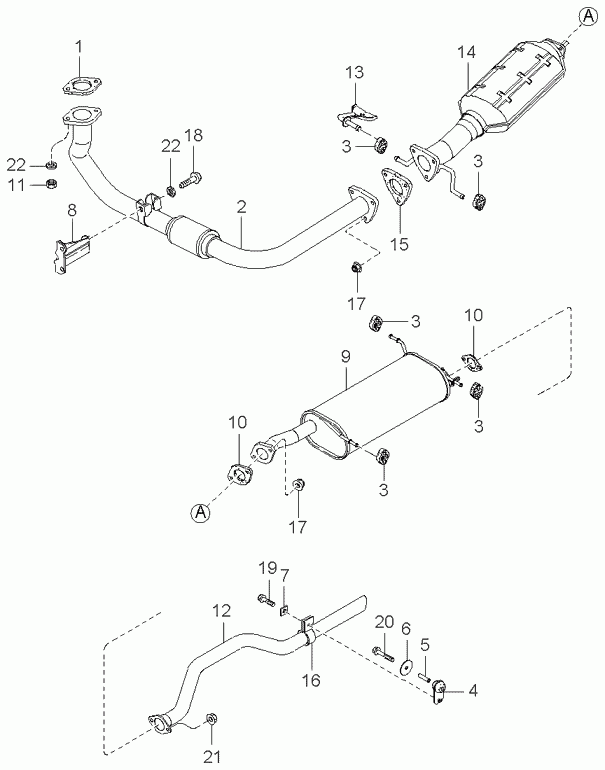 KIA 0 K04R 13 483 - Прокладка, труба выхлопного газа autospares.lv