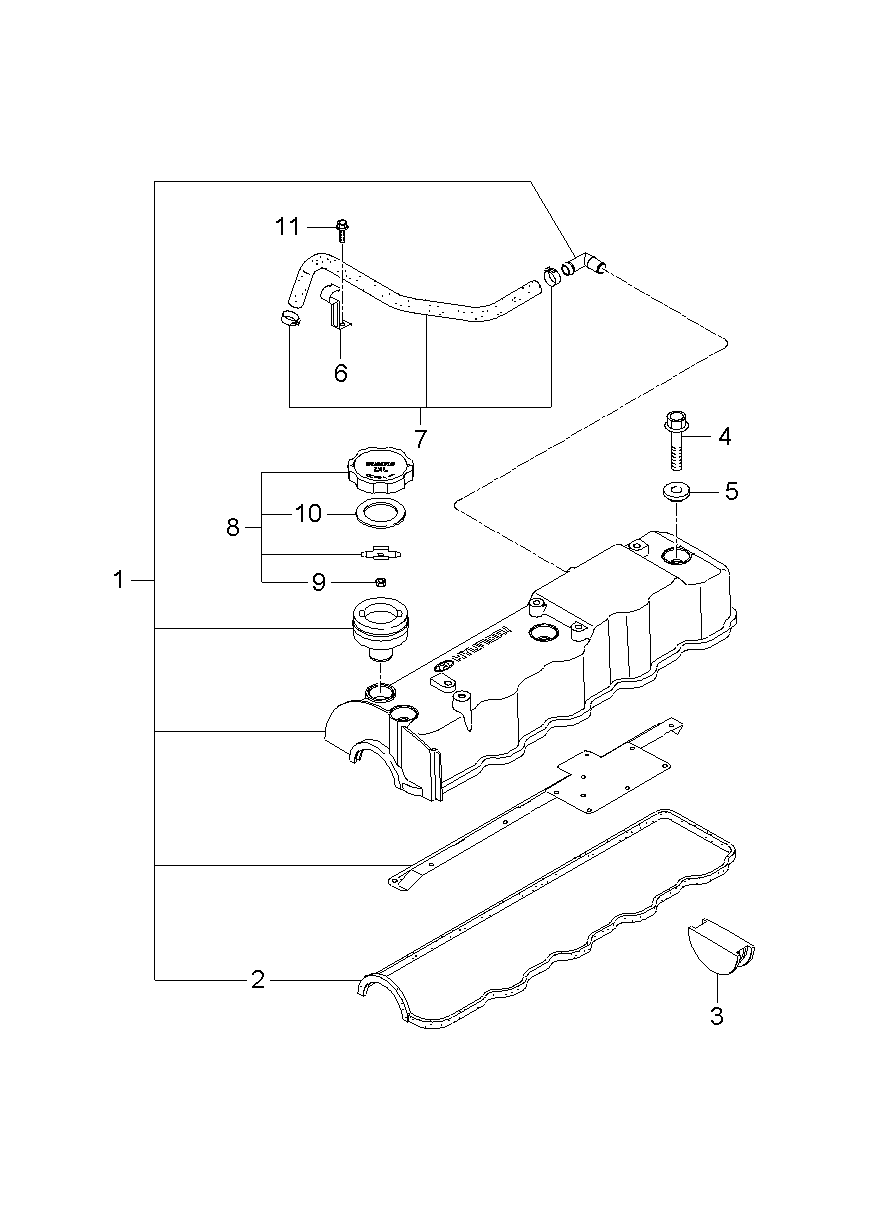 Hyundai 22441-42902 - Прокладка, крышка головки цилиндра autospares.lv