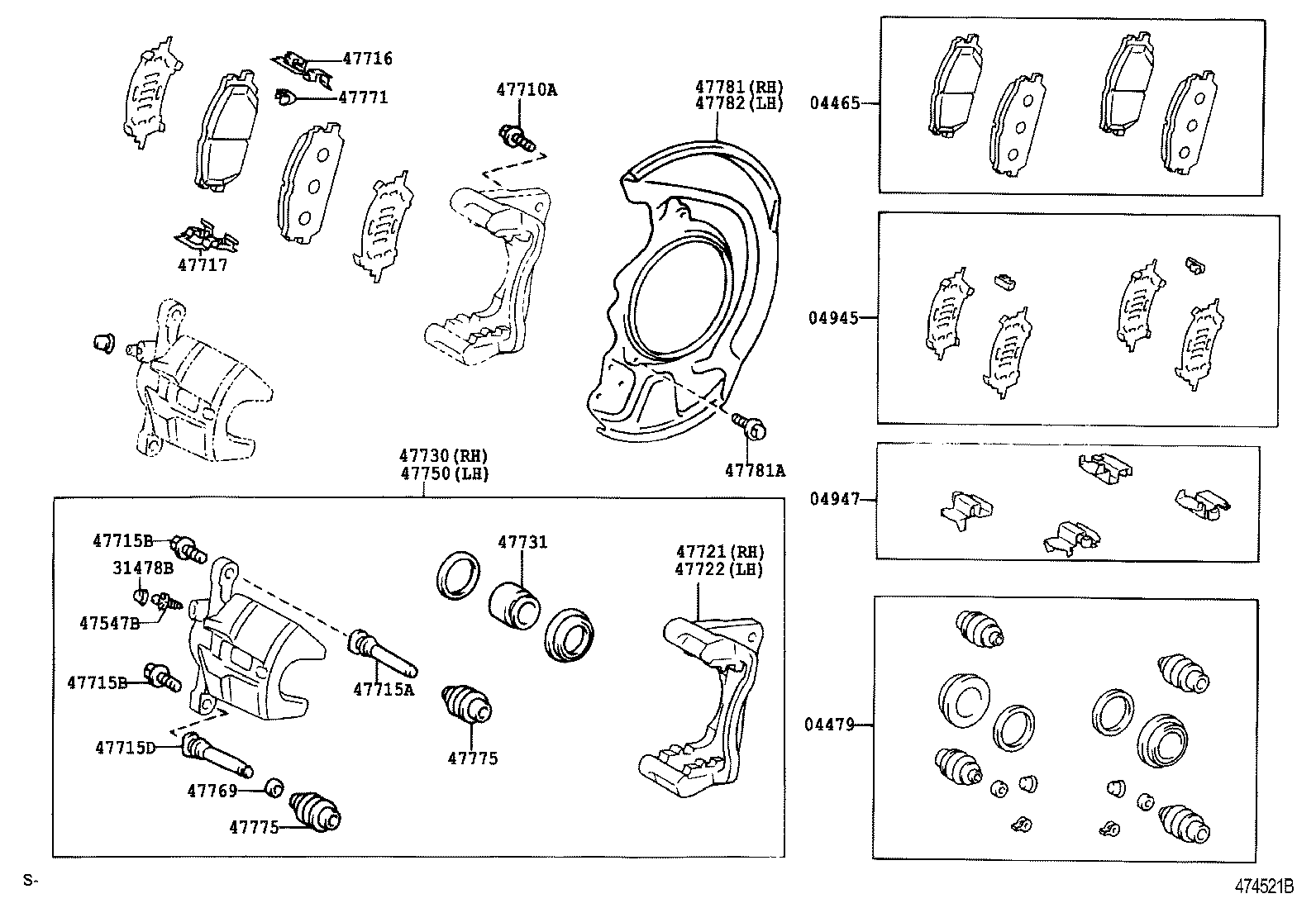 TOYOTA 47750-48140 - Тормозной суппорт autospares.lv