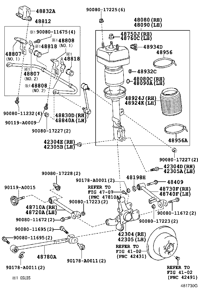 TOYOTA 48710-0E020 - Рычаг подвески колеса autospares.lv