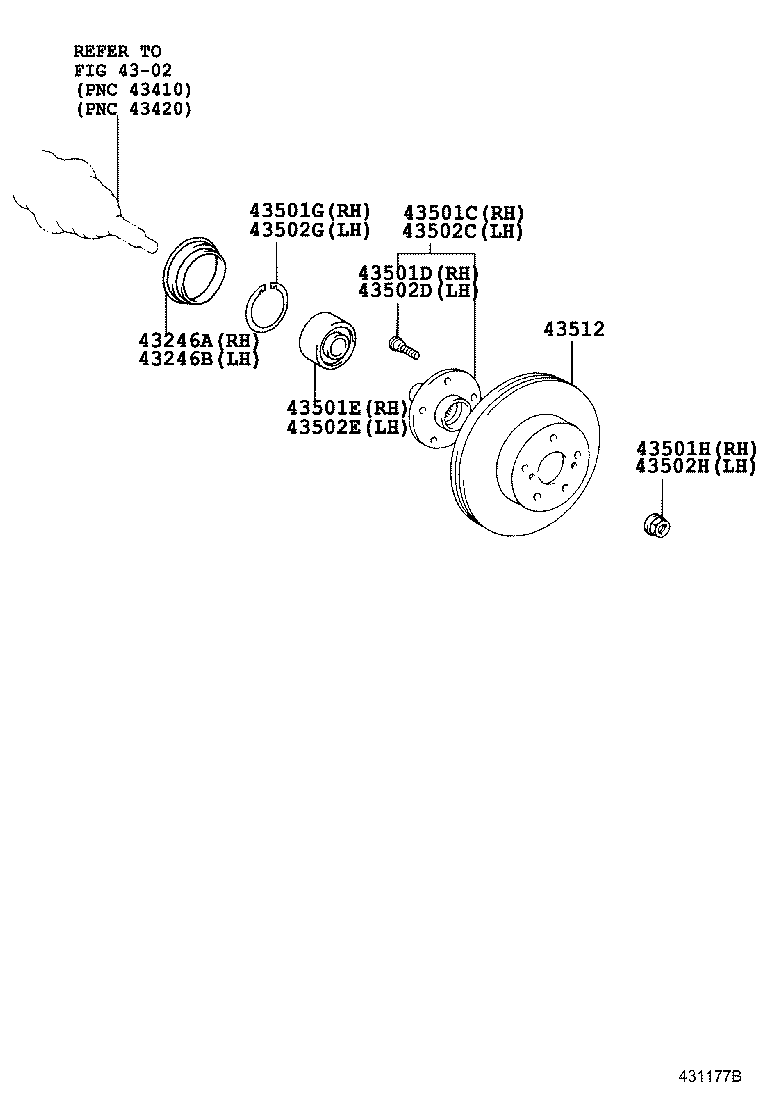 TOYOTA 4351248100 - Тормозной диск autospares.lv