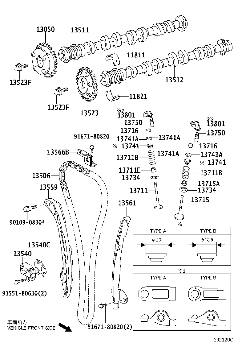 LEXUS 13506-36030 - Цепь привода распредвала autospares.lv