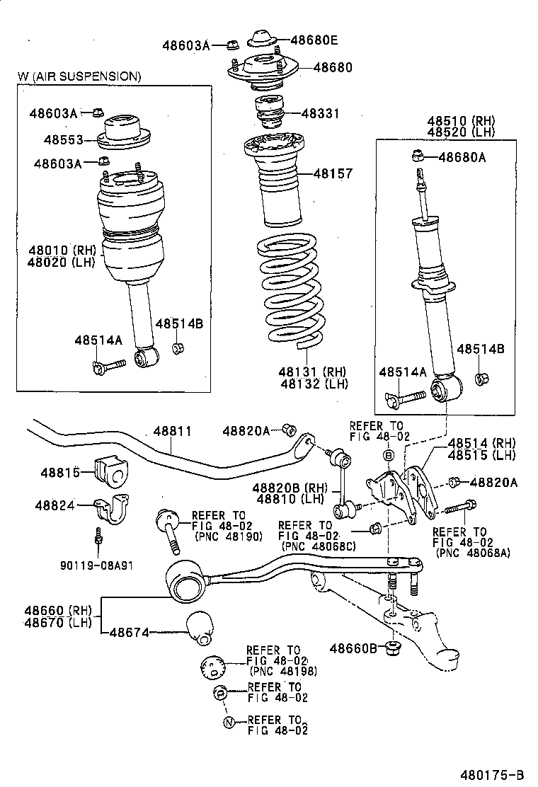 LEXUS 48820-50011 - Тяга / стойка, стабилизатор autospares.lv