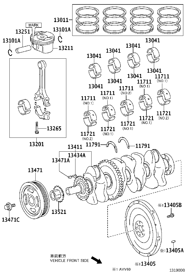 TOYOTA 13521-36010 - Комплект цепи привода распредвала autospares.lv