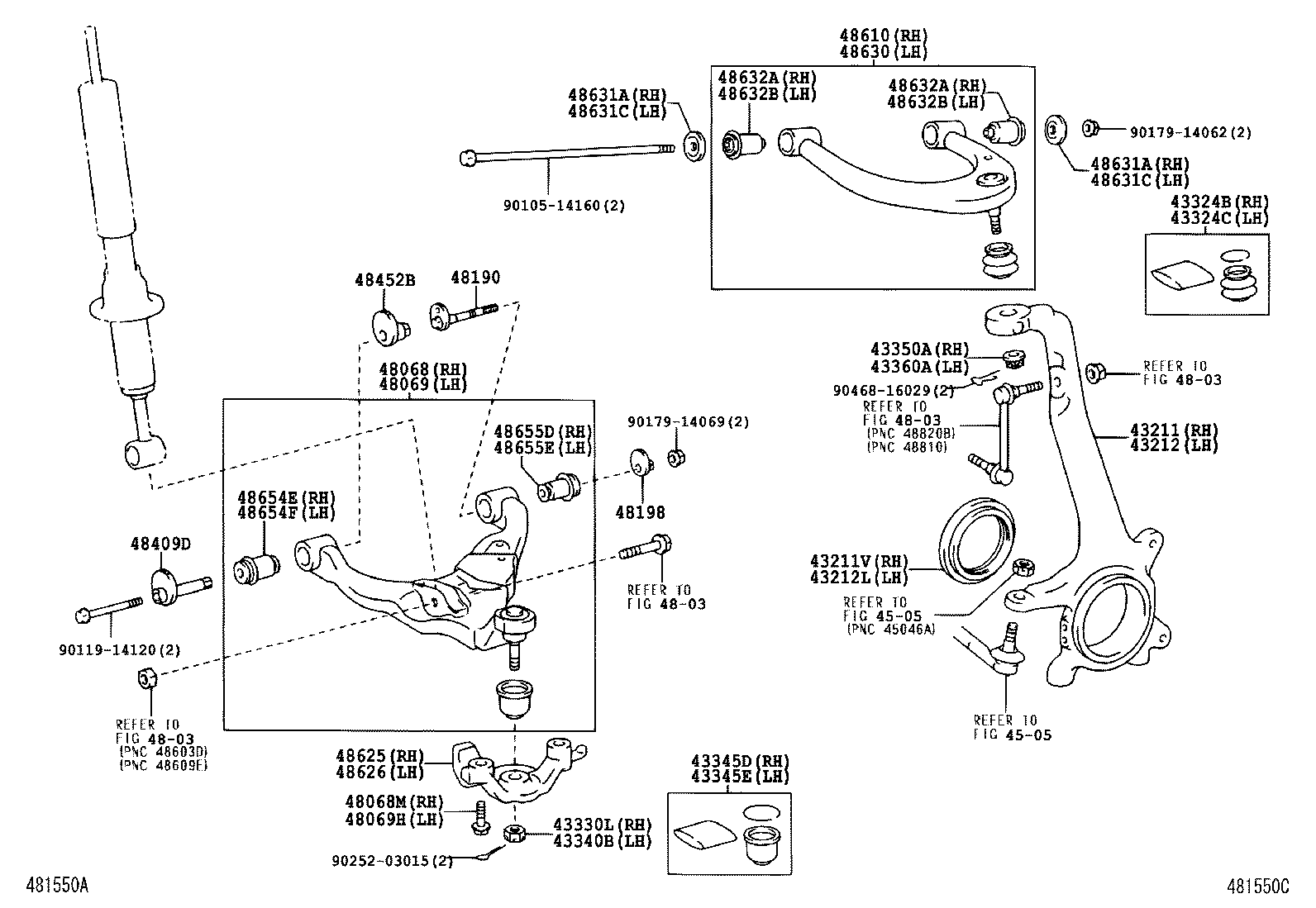 TOYOTA (FAW) 48630-60020 - Рычаг подвески колеса autospares.lv