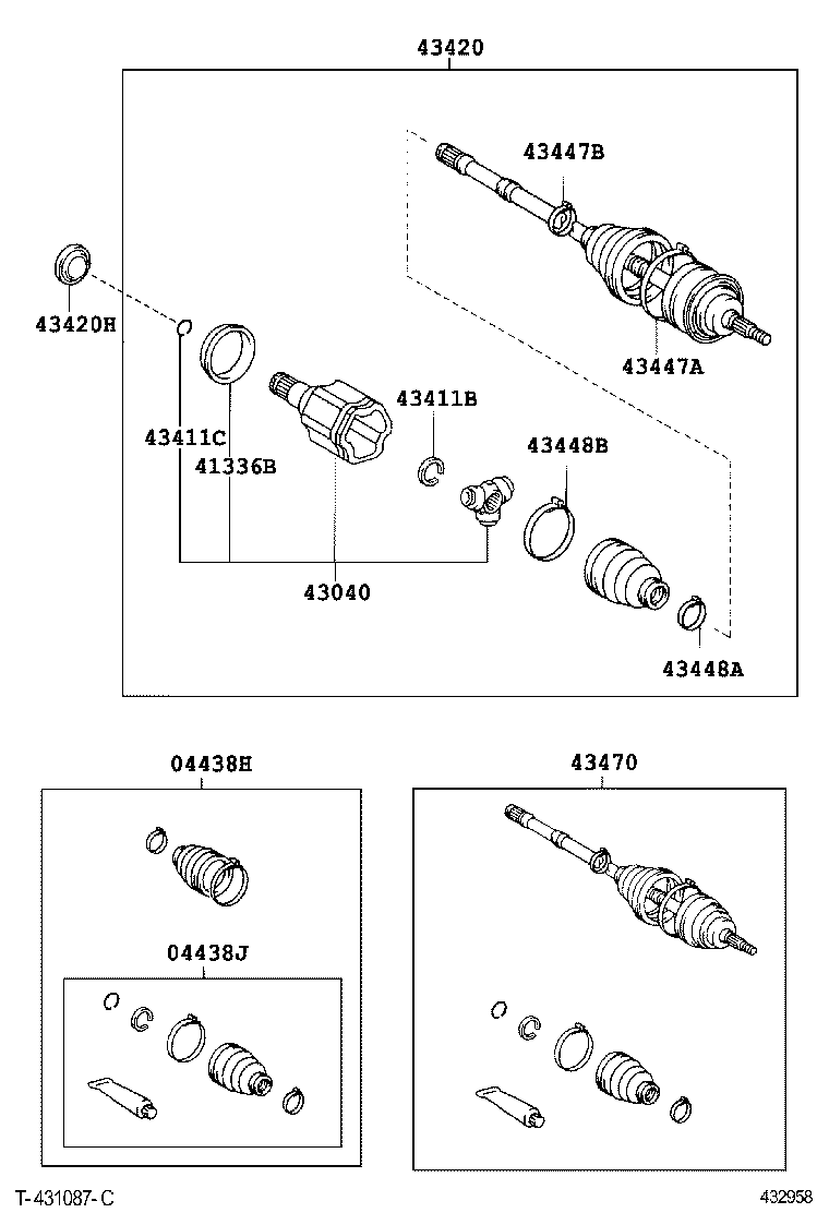 WIESMANN 4340360020 - Шарнирный комплект, ШРУС, приводной вал autospares.lv