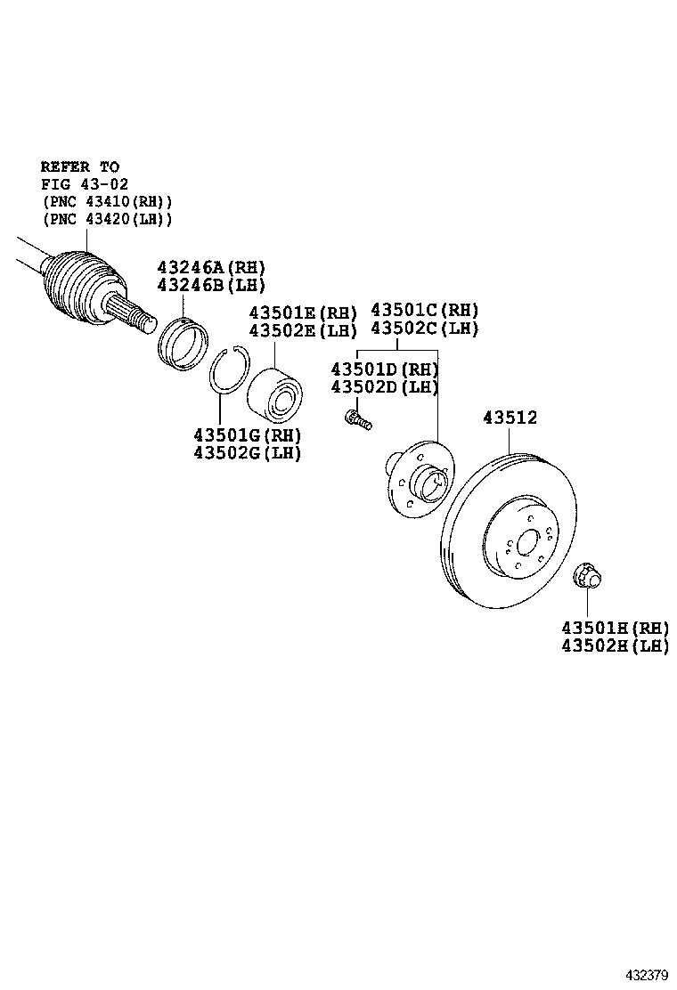 LEXUS 43512-48120 - Тормозной диск autospares.lv