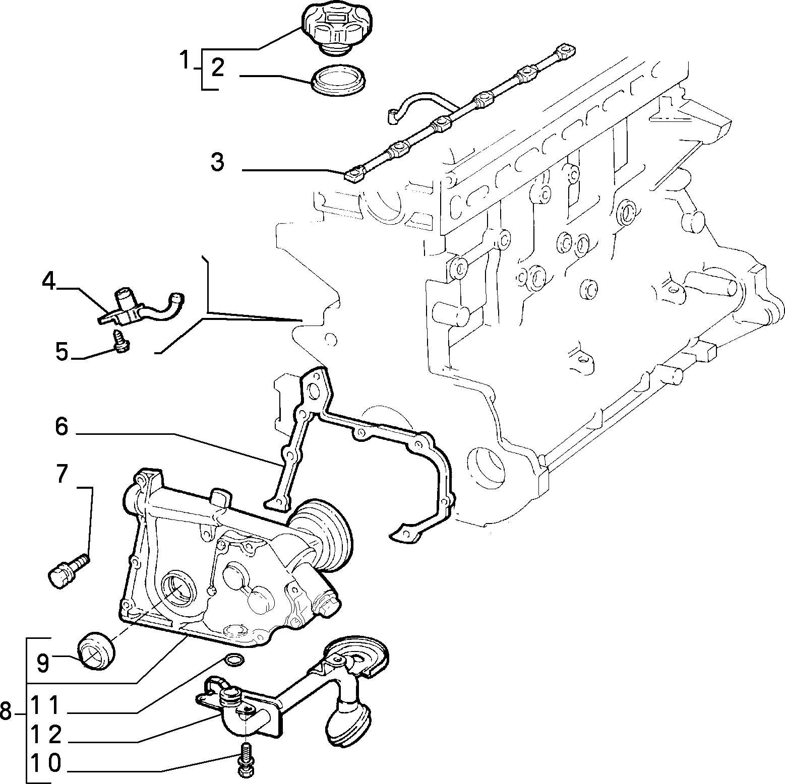 FIAT 7628850 - Уплотняющее кольцо, коленчатый вал autospares.lv