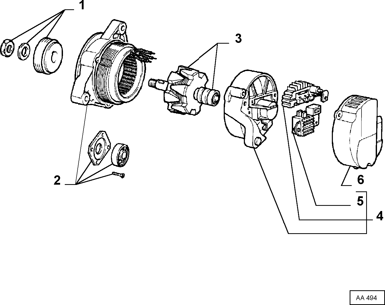 FIAT 9948614 - Генератор autospares.lv