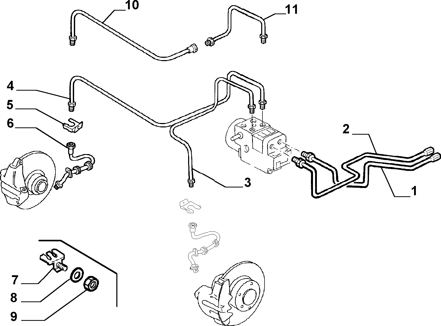 FIAT 46454003 - Тормозной шланг autospares.lv