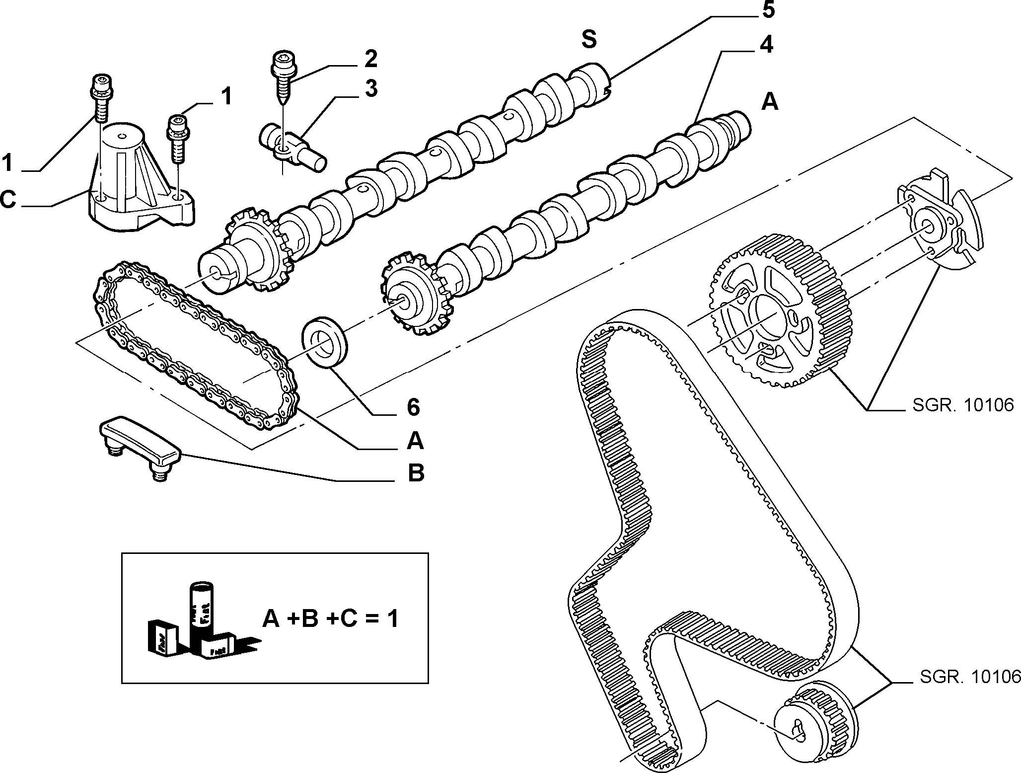 FIAT 9627037188 - Распредвал autospares.lv