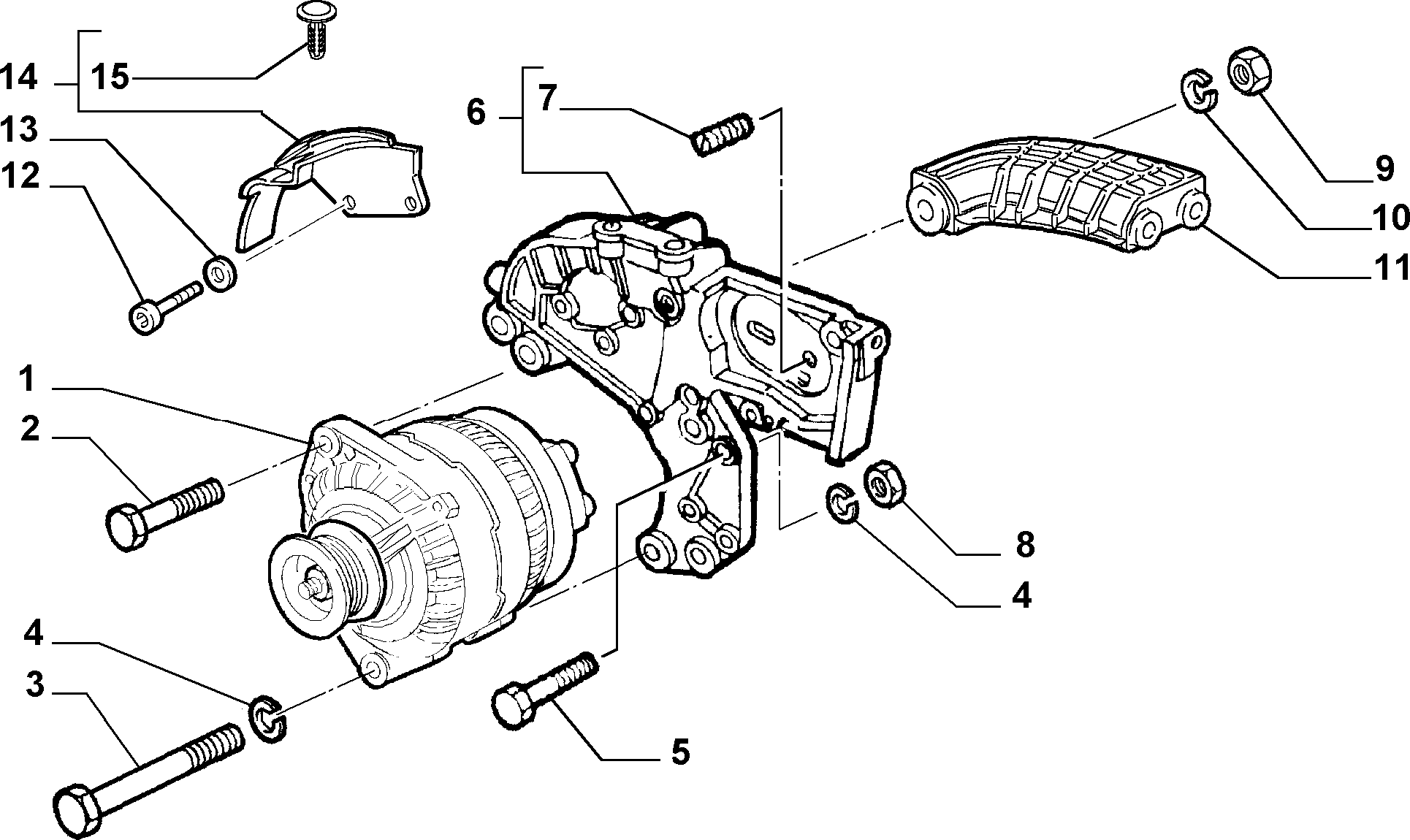 FIAT 46823540 - Генератор autospares.lv