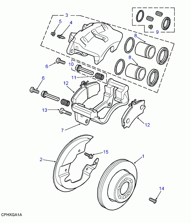 Rover SFP000210 - Тормозные колодки, дисковые, комплект autospares.lv