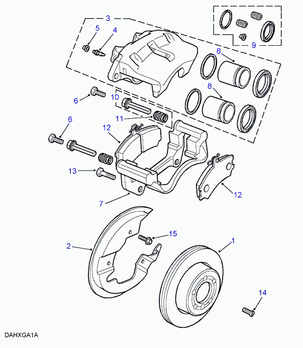 Rover STC3685 - Тормозные колодки, дисковые, комплект autospares.lv
