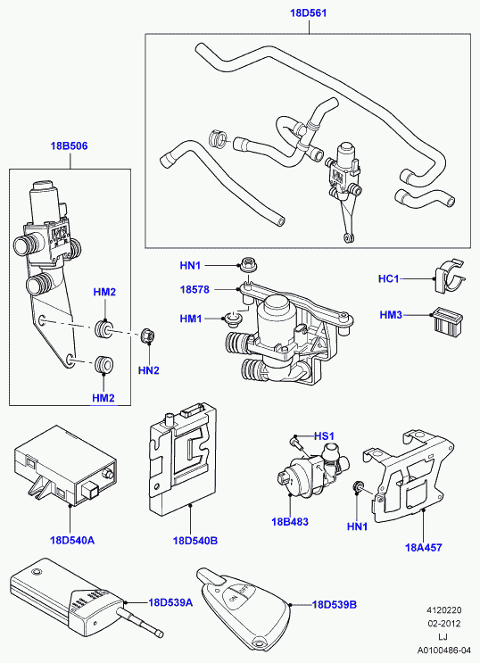 Rover JJK 000010 - Насос рециркуляции воды, автономное отопление autospares.lv