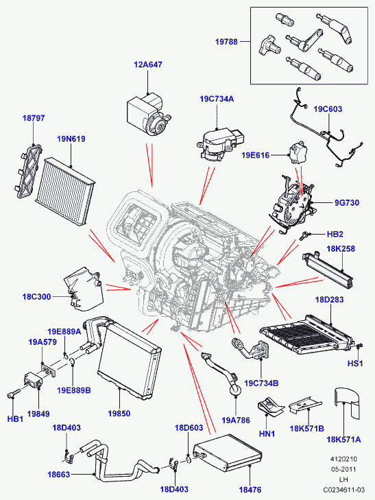 Rover LR 019192 - Фильтр воздуха в салоне autospares.lv