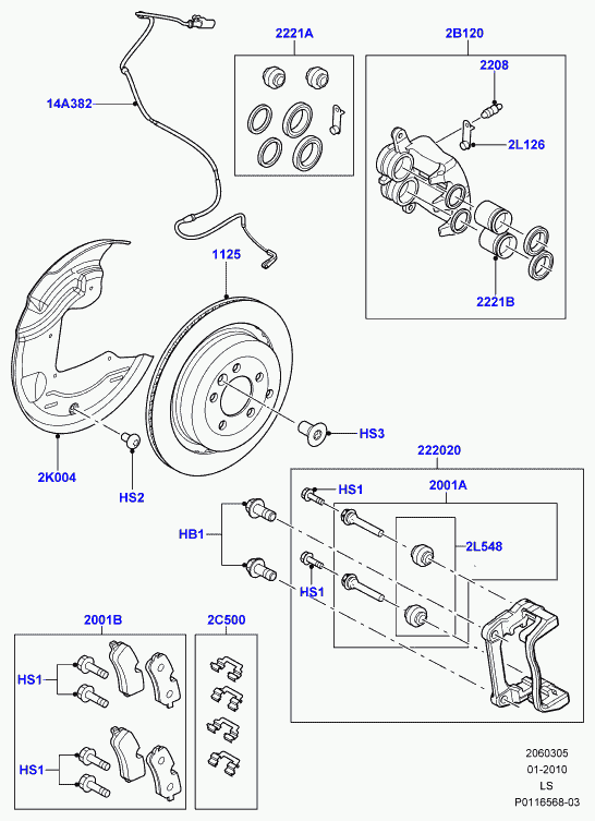 Rover LR019618 - Тормозные колодки, дисковые, комплект autospares.lv