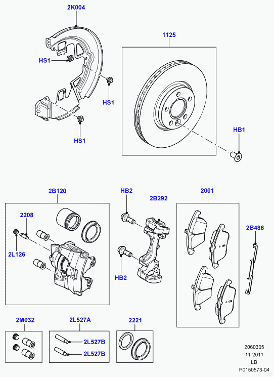 FORD LR000568 - Тормозной суппорт autospares.lv