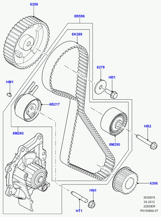 LEXUS LR000660 - Натяжитель, поликлиновый ремень autospares.lv