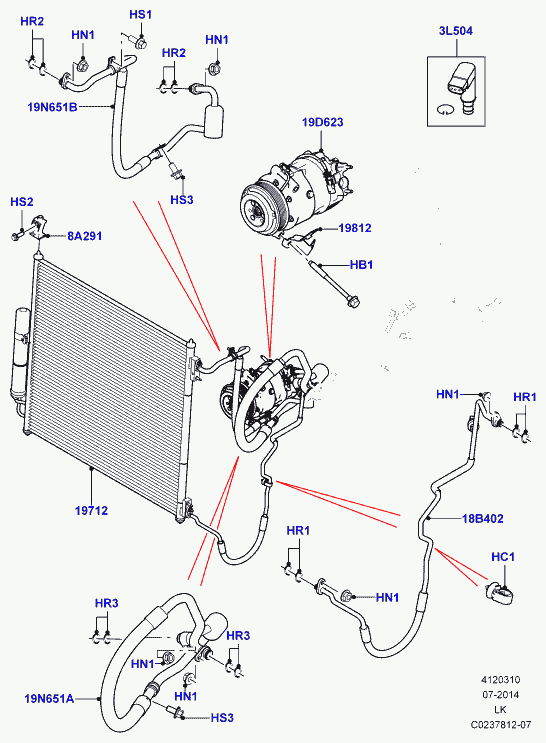 Jaguar LR035761 - Компрессор кондиционера autospares.lv