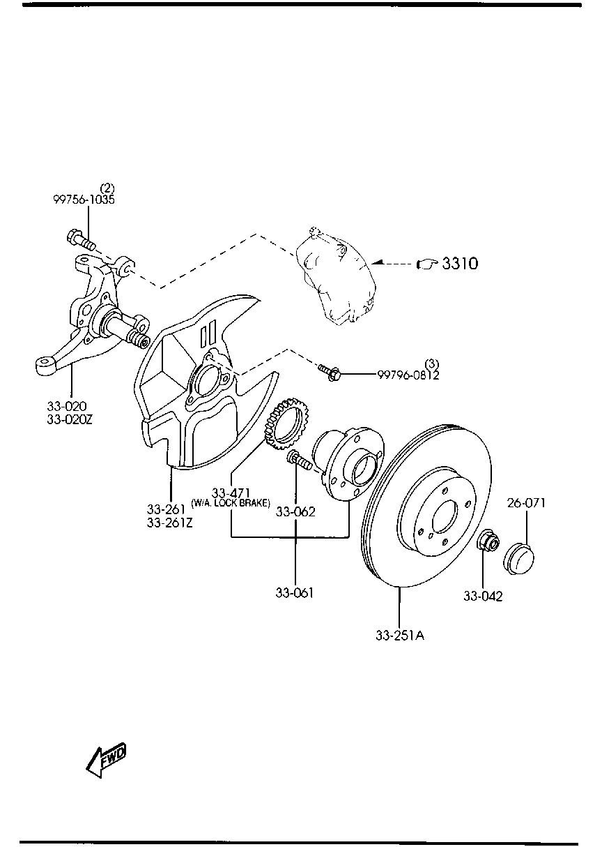 MAZDA N026-33-25XC - Тормозной диск autospares.lv