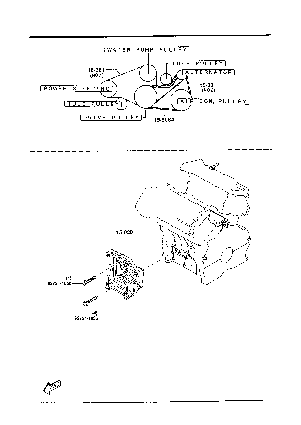 MAZDA KL47-15-908A - Поликлиновой ремень autospares.lv