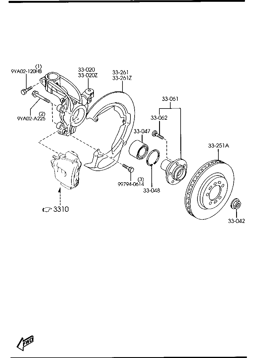 MAZDA C24Y-33-25XC - Тормозной диск autospares.lv