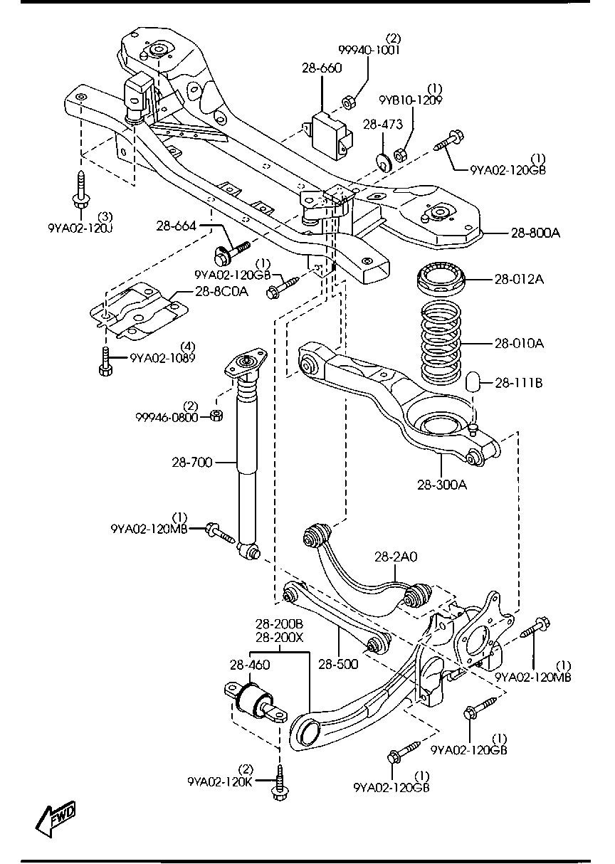 FORD C236-28-300A - Ремкомплект, подвеска колеса autospares.lv