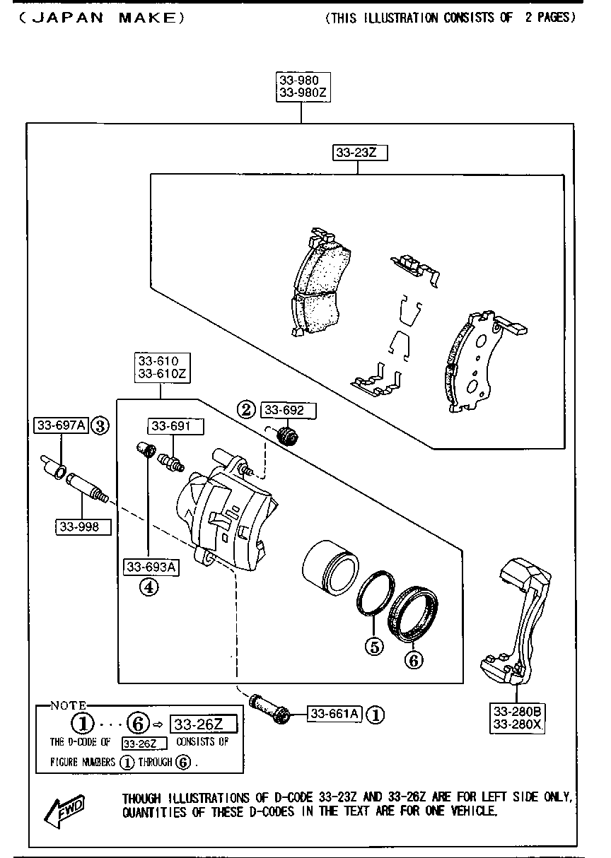 Suzuki GAYR-33-23ZA - Тормозные колодки, дисковые, комплект autospares.lv