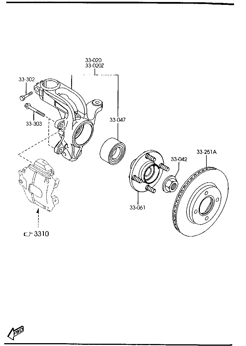 FORD DD63-33-25X - Тормозной диск autospares.lv