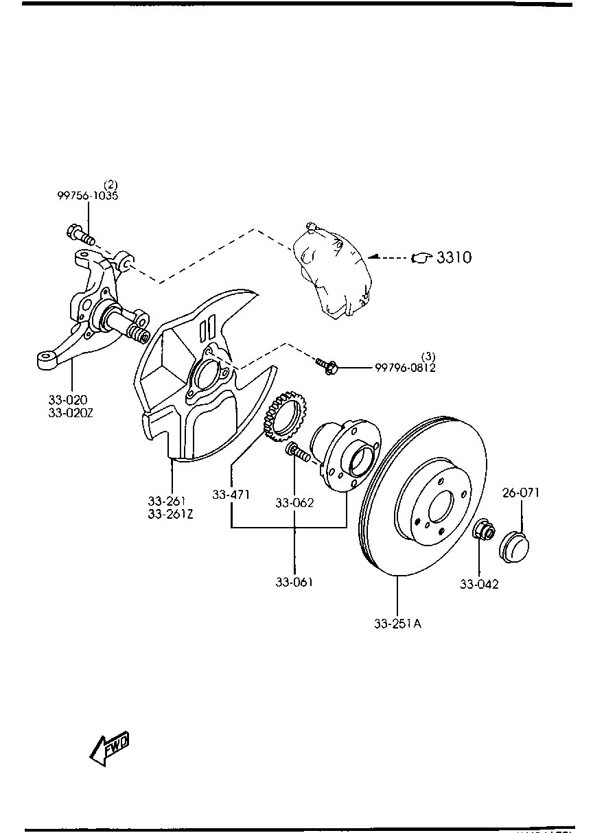 MAZDA NA75-33-25XC - Тормозной диск autospares.lv