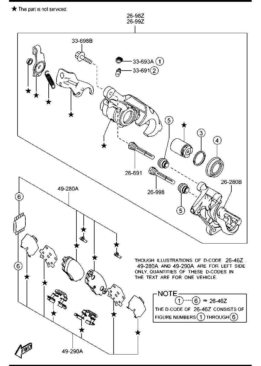 MAZDA GHY9-26-46Z - Ремкомплект, тормозной суппорт autospares.lv