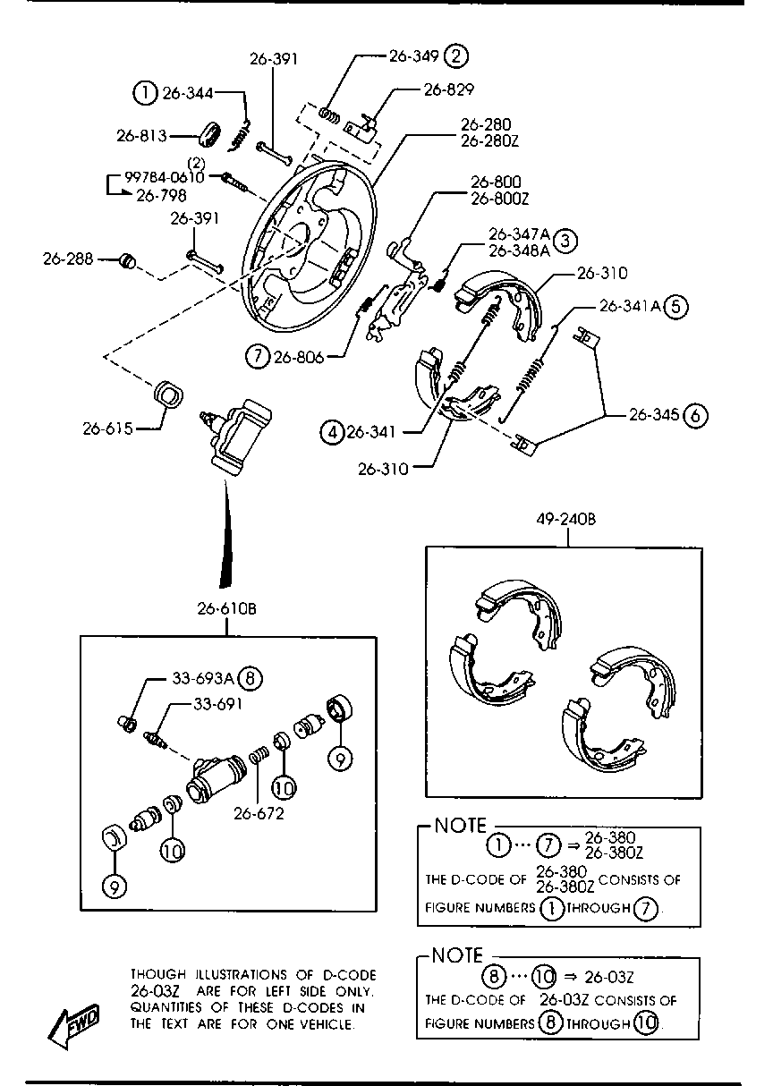 MAZDA B21H-26-610 - Колесный тормозной цилиндр autospares.lv