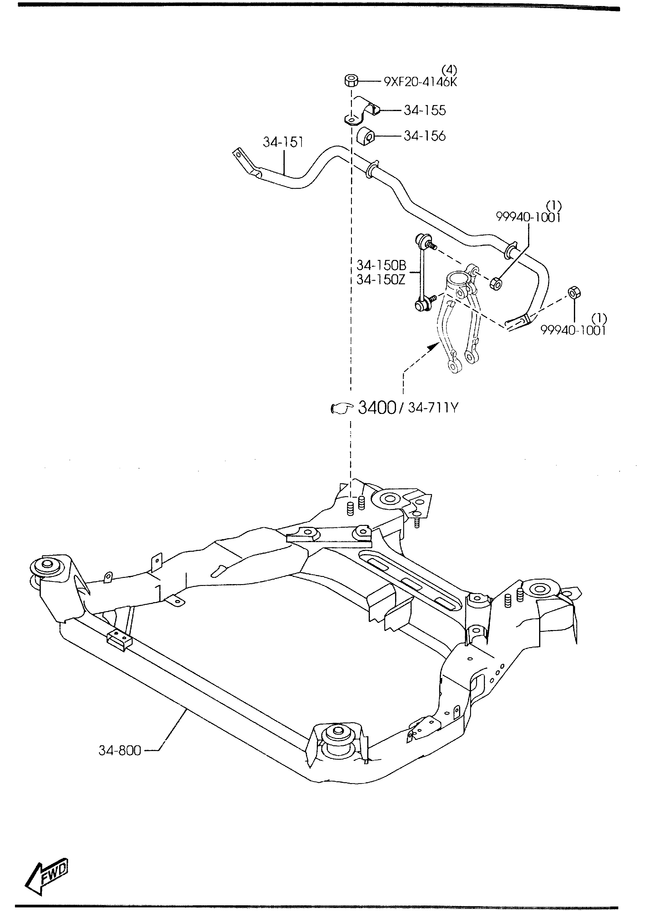 Mercury GK2A-34-170 - Тяга / стойка, стабилизатор autospares.lv