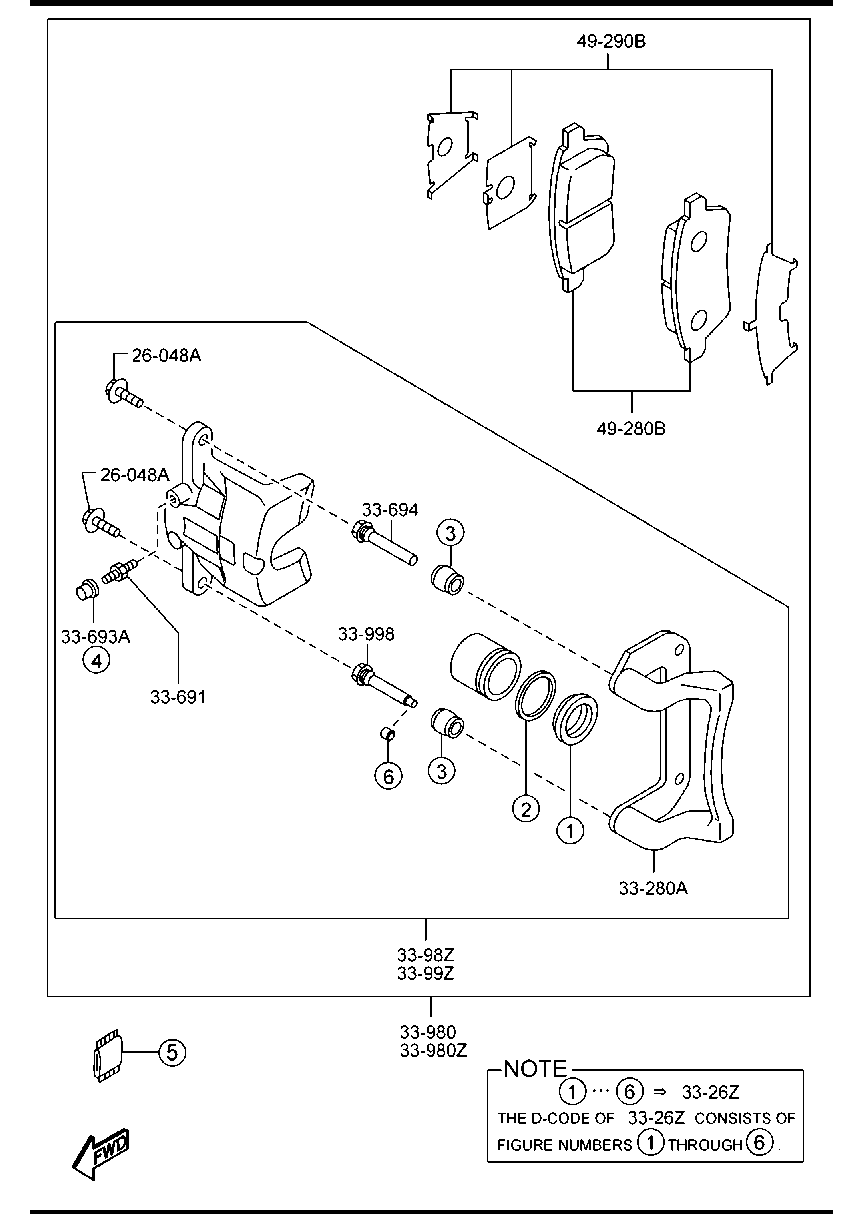 FORD DFY1-33-29ZA - Тормозные колодки, дисковые, комплект autospares.lv