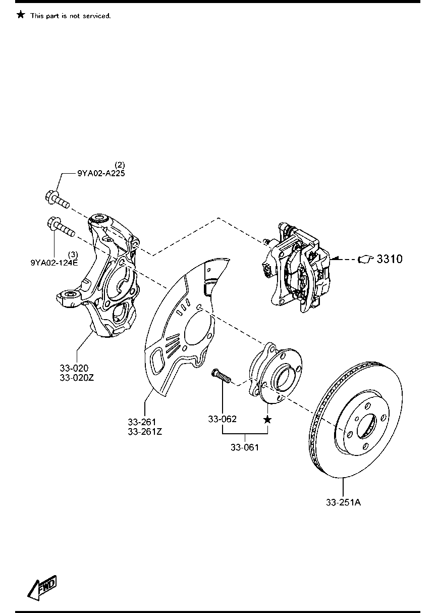 MAZDA N251-33-251 - Тормозной диск autospares.lv