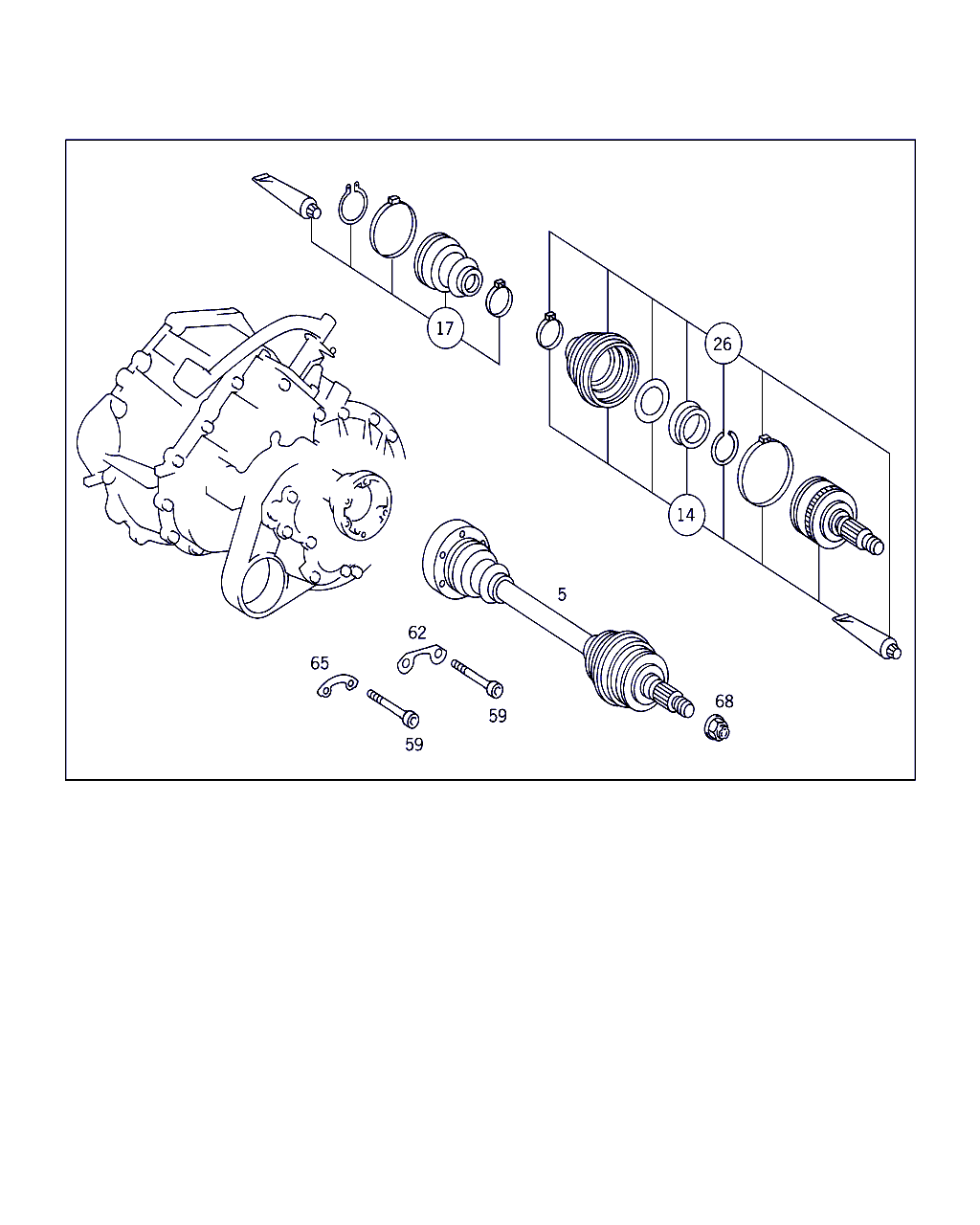 Mercedes-Benz A 000 330 16 85 - Пыльник, приводной вал autospares.lv