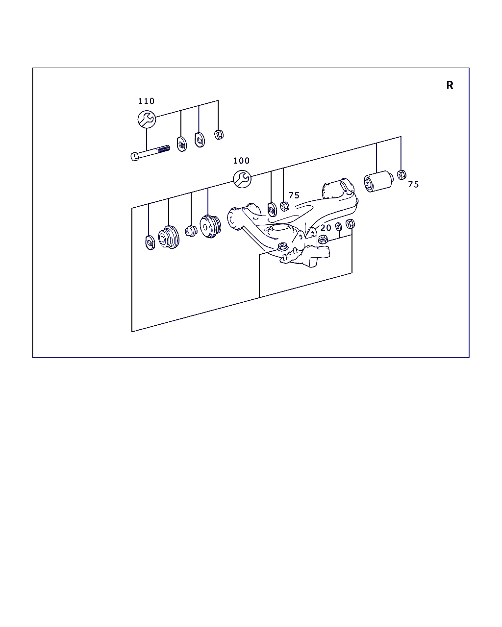 Mercedes-Benz A 170 330 00 75 - Ремонтный комплект, рычаг подвески autospares.lv