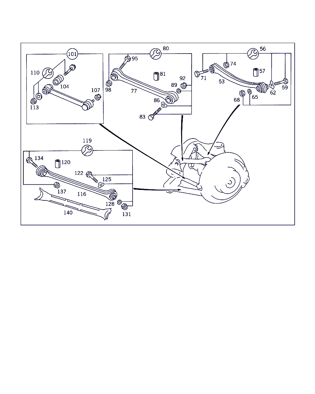 Mercedes-Benz A 210 350 24 06 - Рычаг подвески колеса autospares.lv