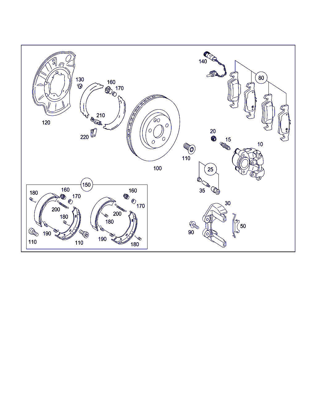 Mercedes-Benz A 221 423 10 12 - Тормозной диск autospares.lv