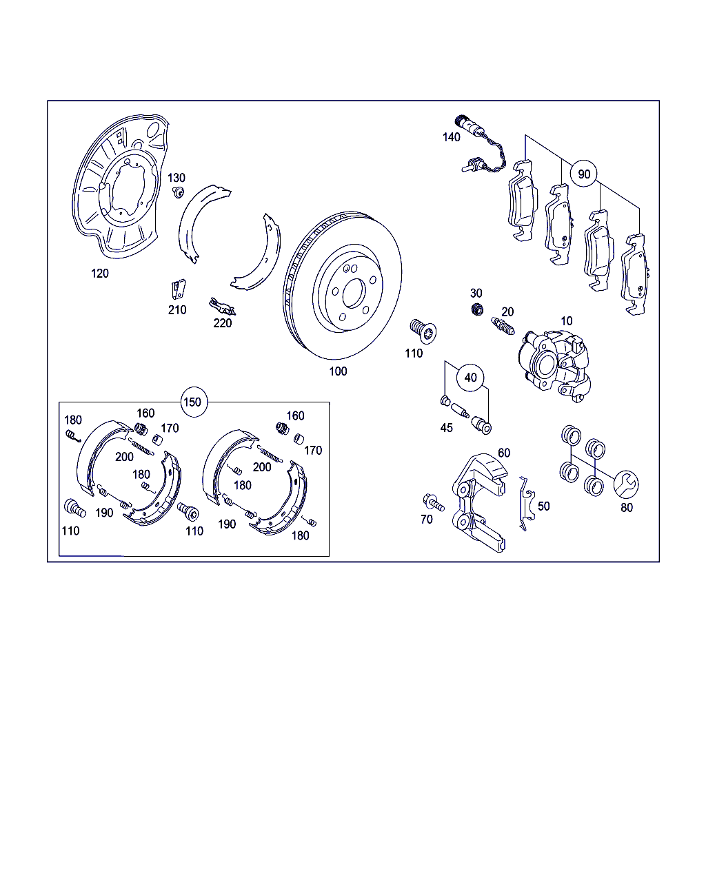 Mercedes-Benz A 221 423 04 12 - Тормозной диск autospares.lv